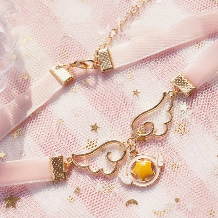 Girl Sakura Wing Choker Necklace  HA1523 - Image 2