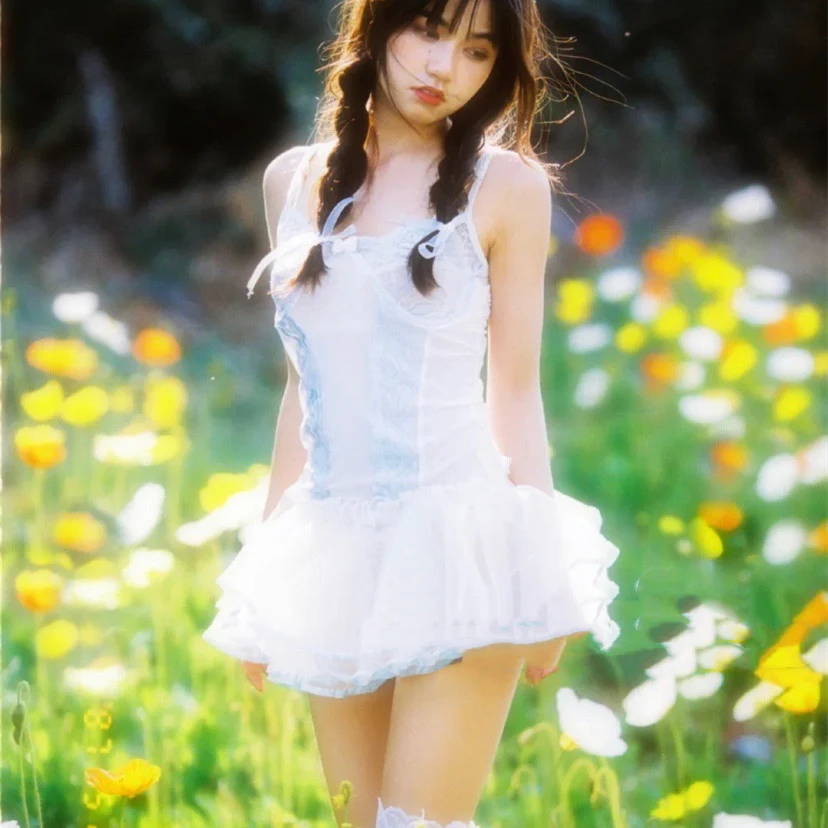 Girl's lace suspender dress  HA0803 - Image 3