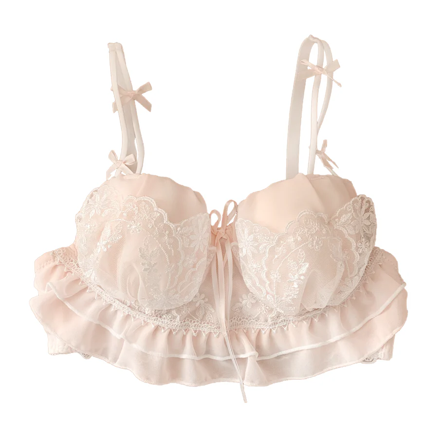 girls no steel ring small breast push up bra   HA0842 - Image 5