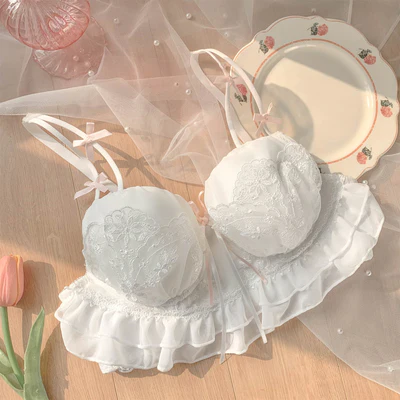 girls no steel ring small breast push up bra   HA0842 - Image 6