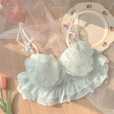 girls no steel ring small breast push up bra   HA0842 - Image 7