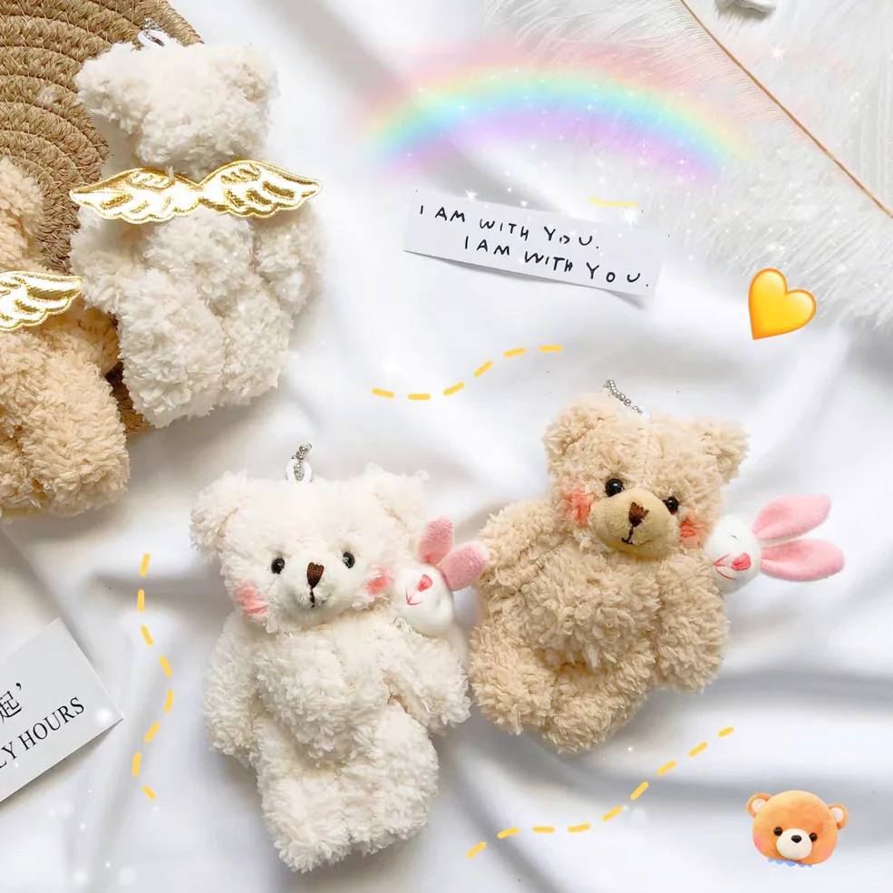 Girly heart blush bear doll HA2183