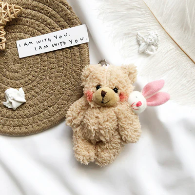 Girly heart blush bear doll HA2183 - Image 12