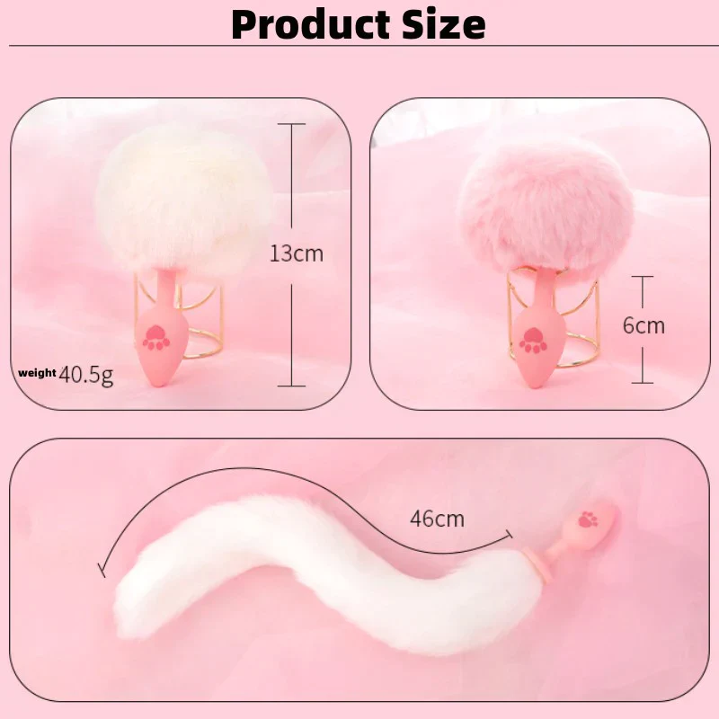 Glowing Rabbit Foxtail Anal Plug HA2354 - Image 7