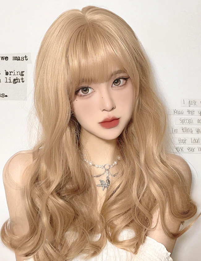 Golden Sand Natural Fluffy Big Wave Wig HA0071 - Image 3