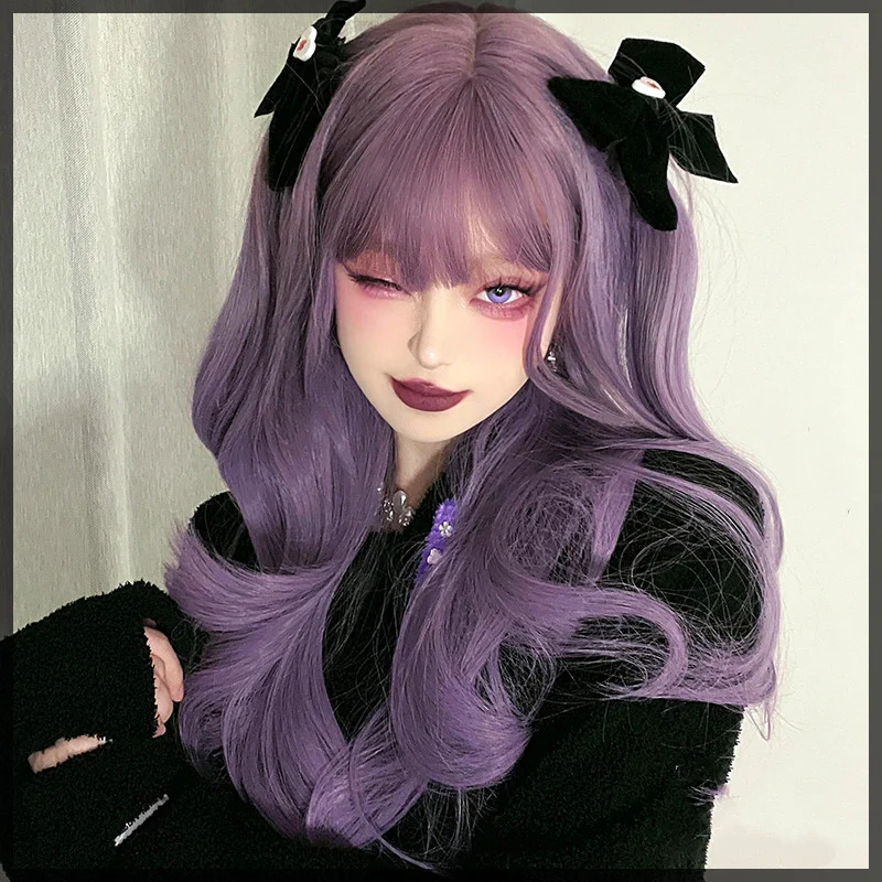 Gradient Edo Purple Long Curly Hair HA0306 - Image 3