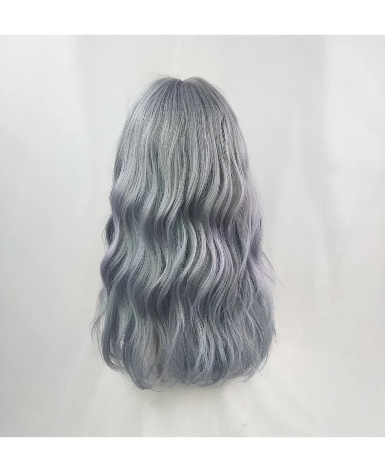 Gray-blue curly hair HA0038 - Image 5