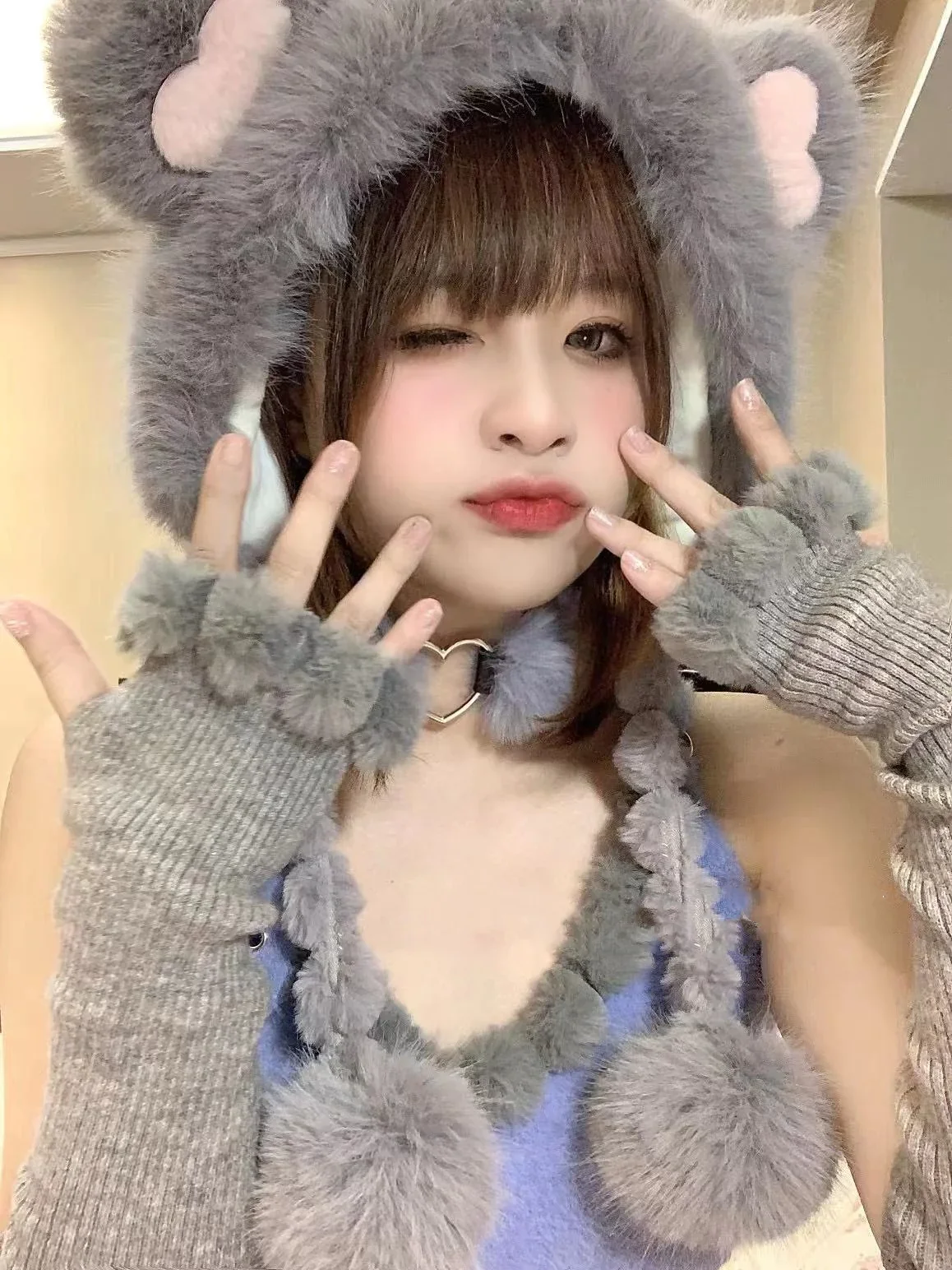 Hairy Bear hat HA2316 - Image 6