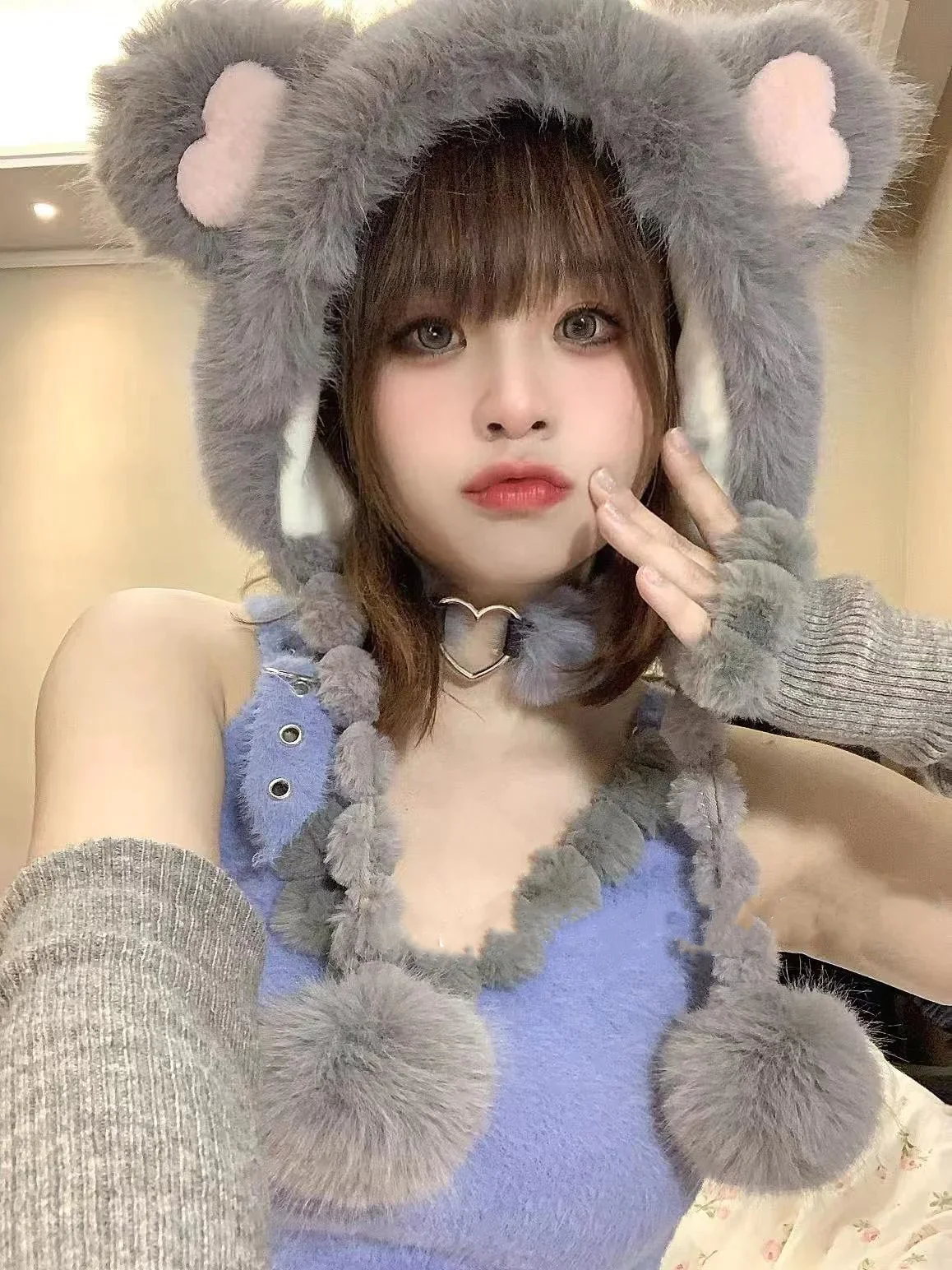 Hairy Bear hat HA2316 - Image 7