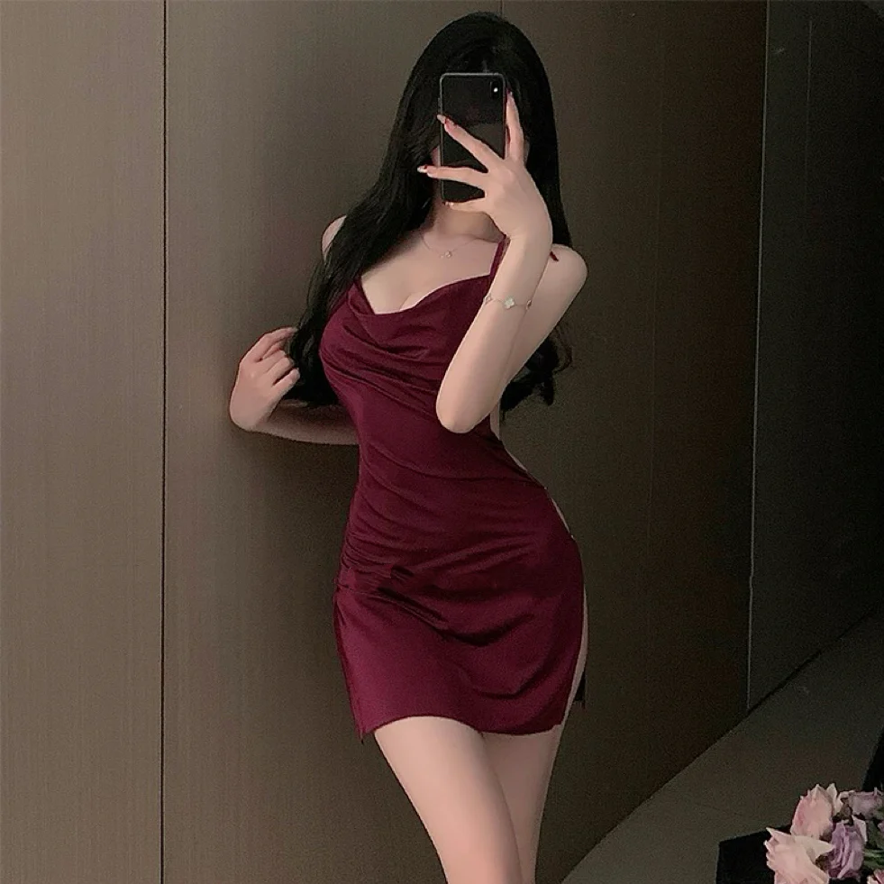 Halterneck suspender dress HA2886 - Image 7