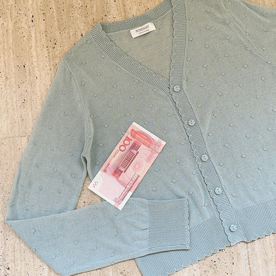 Hand-embroidered openwork sweater   HA2171 - Image 6