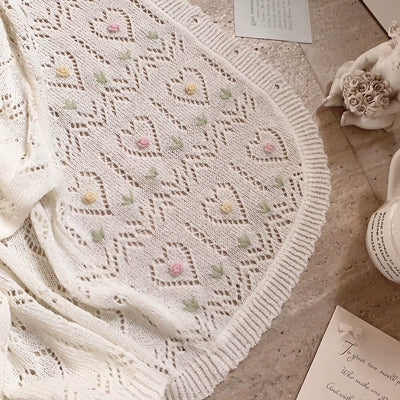 Hand-embroidered openwork sweater   HA2171 - Image 7