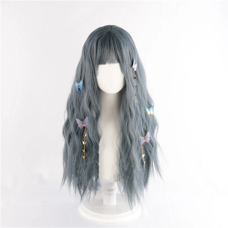 Haze Gray Blue Wig  HA0060 - Image 3