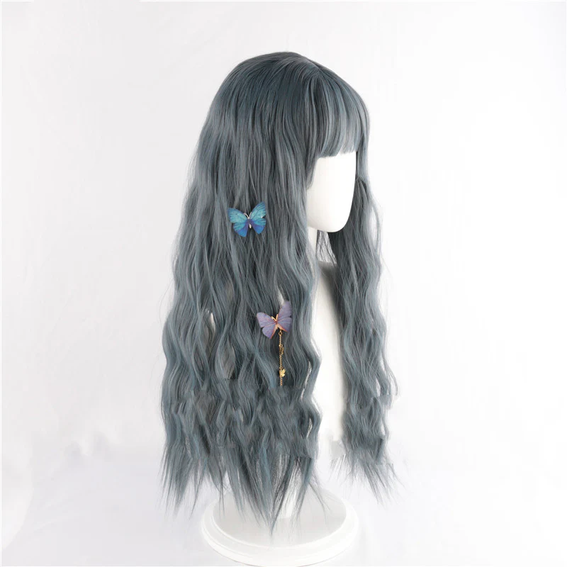 Haze Gray Blue Wig  HA0060 - Image 4