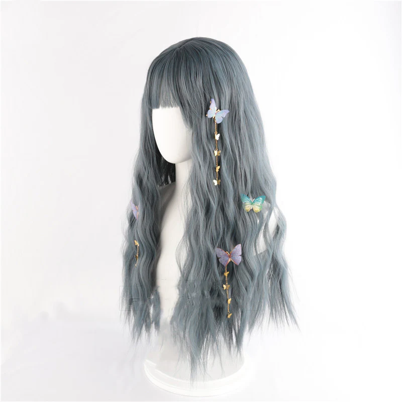 Haze Gray Blue Wig  HA0067 - Image 3