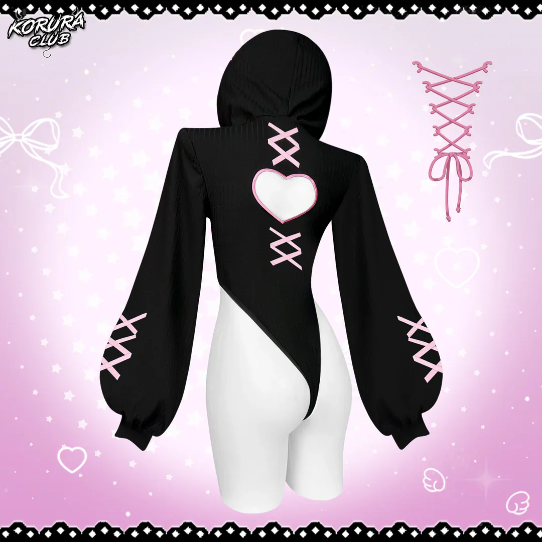 KORURACKUB-HEART HOLLOW BODYSUIT SR16 - Image 6