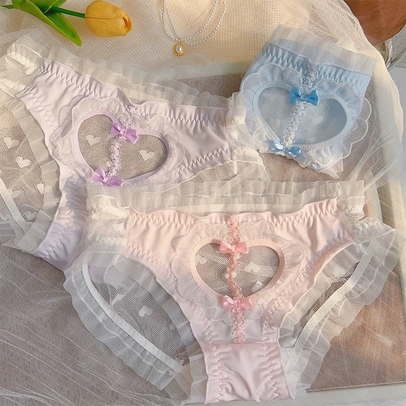 Heart hollow panties (3-piece set) HA2643 - Image 4