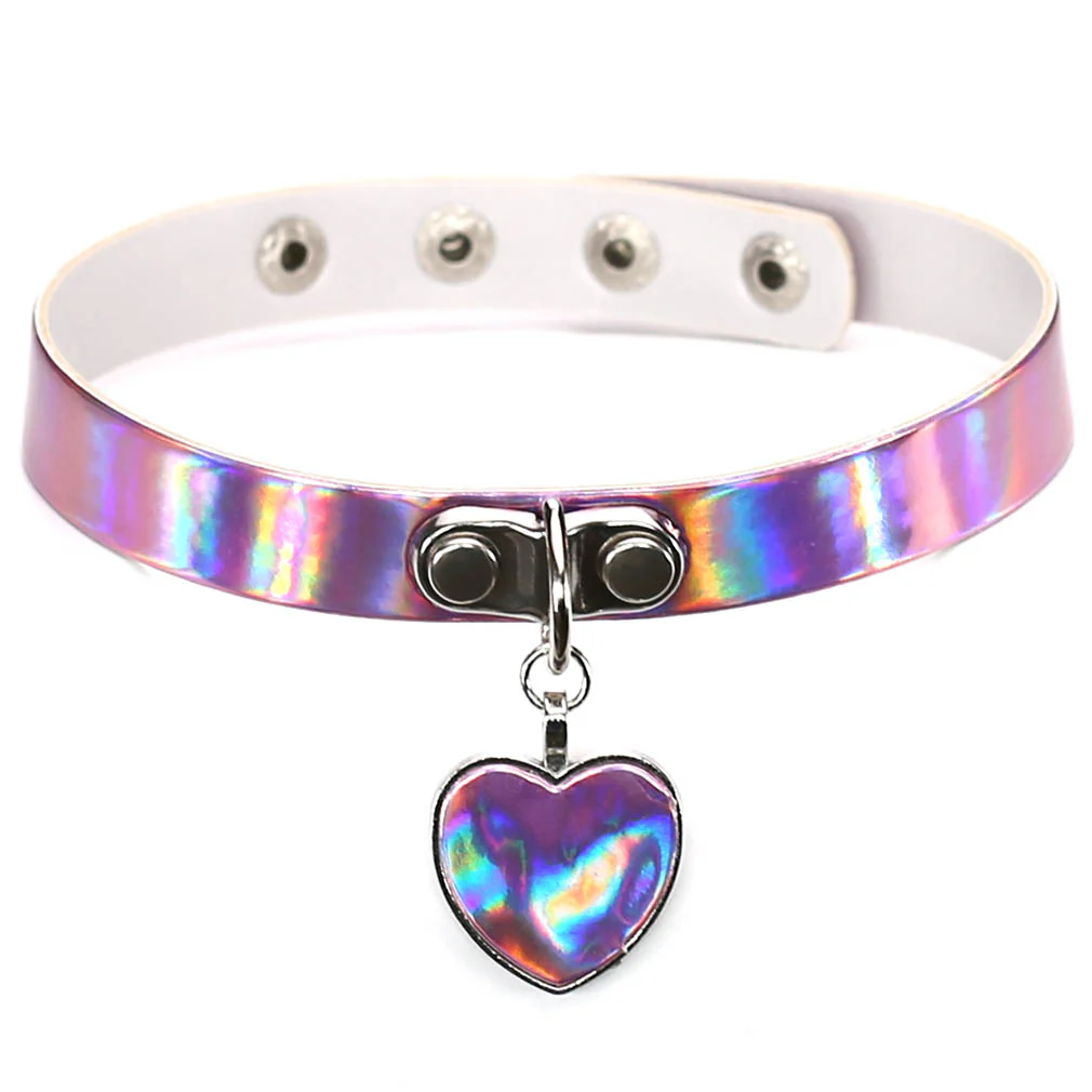 Heart pendant choker necklace   HA0381 - Image 3