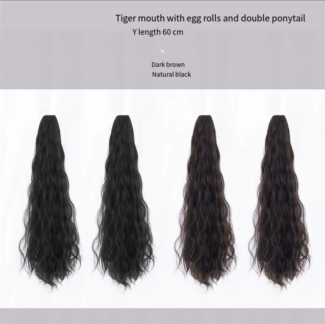 High ponytail grab clip big waves  HA0161 - Image 4