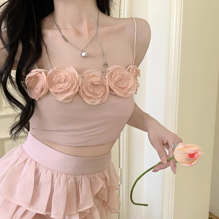 High waist chiffon pleated cake tutu skirt   HA1084 - Image 3