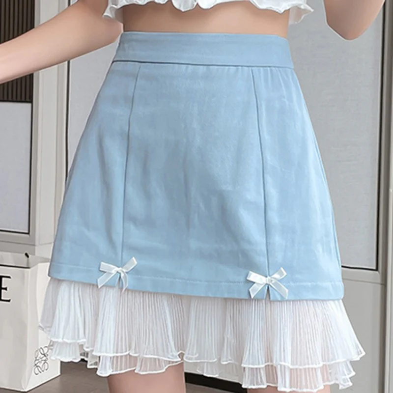 High waist denim skirt  HA1510 - Image 2