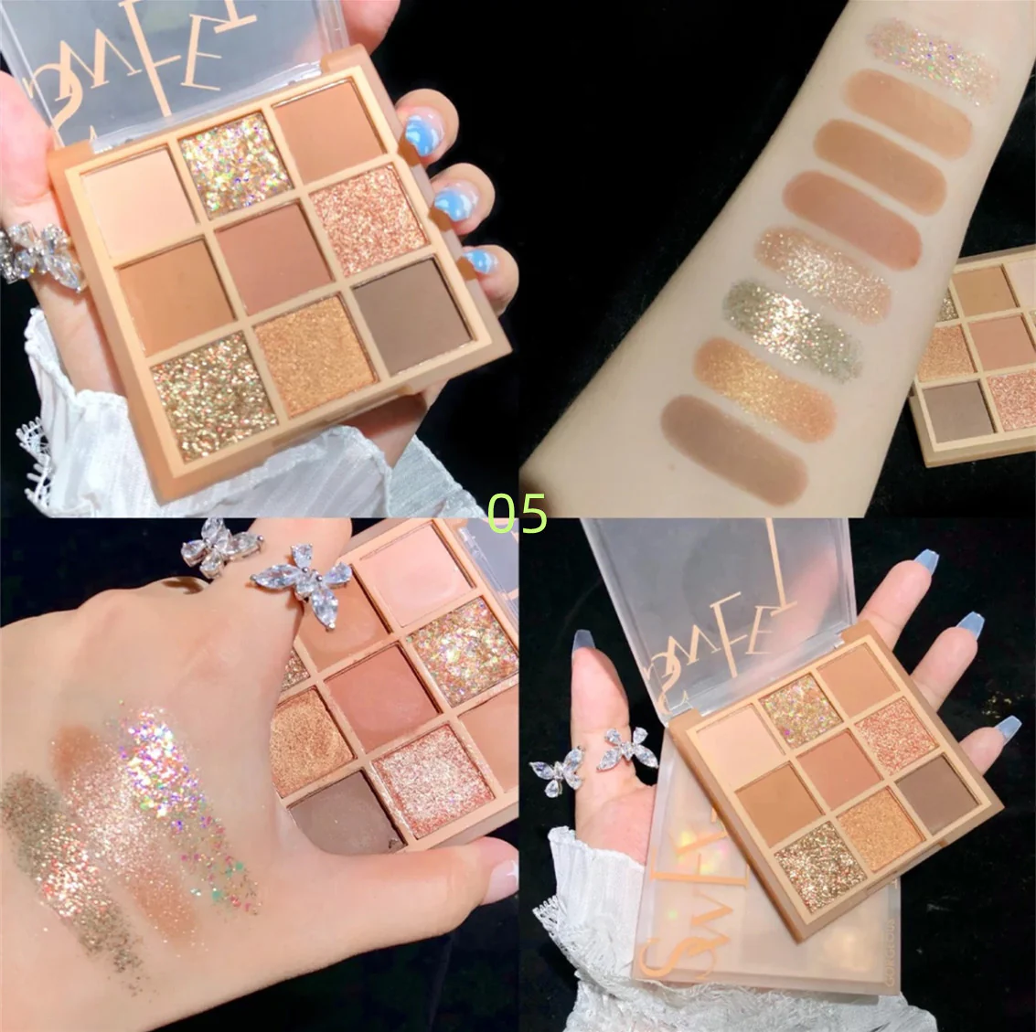 Highlighter eyeshadow palette   HA0440 - Image 7