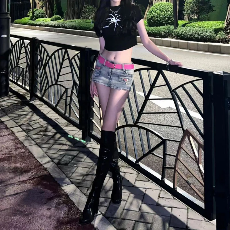 Hip Lift Denim Shorts   HA2089 - Image 4