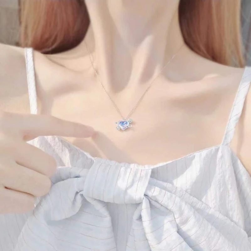 Honey Star Moon Heart Necklace   HA1723 - Image 3