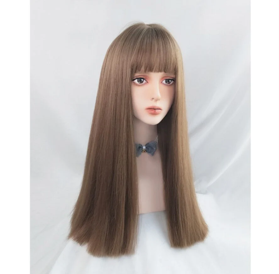 Honey tea hair color long straight HA0050 - Image 3