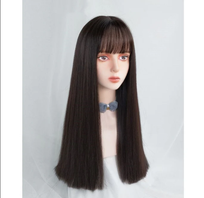 Honey tea hair color long straight HA0050 - Image 4