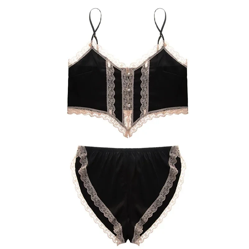 Ice silk lace suspender suit HA2863 - Image 10