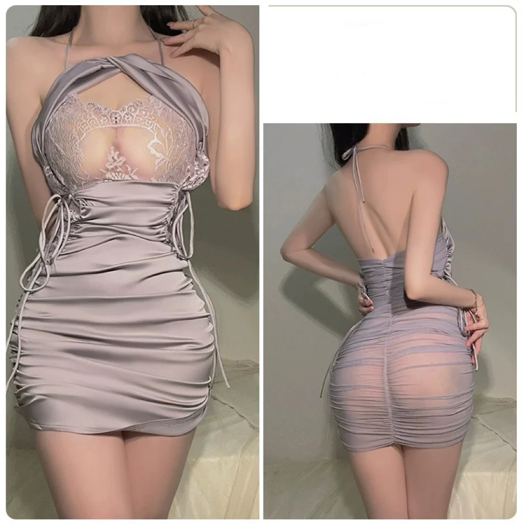 Ice silk mesh dress HA2846 - Image 8