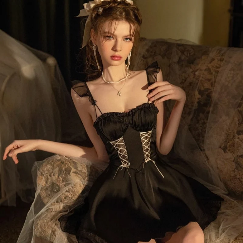 Ice silk suspender nightdress   HA2211 - Image 4