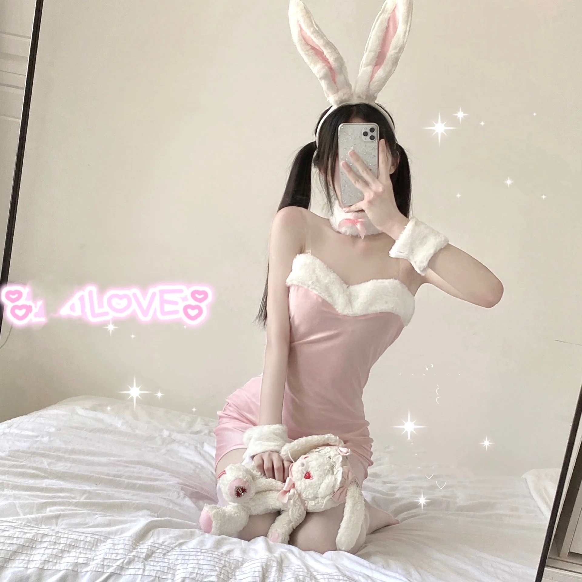 Kawaii Plush Bunny Set  HA0799 - Image 3