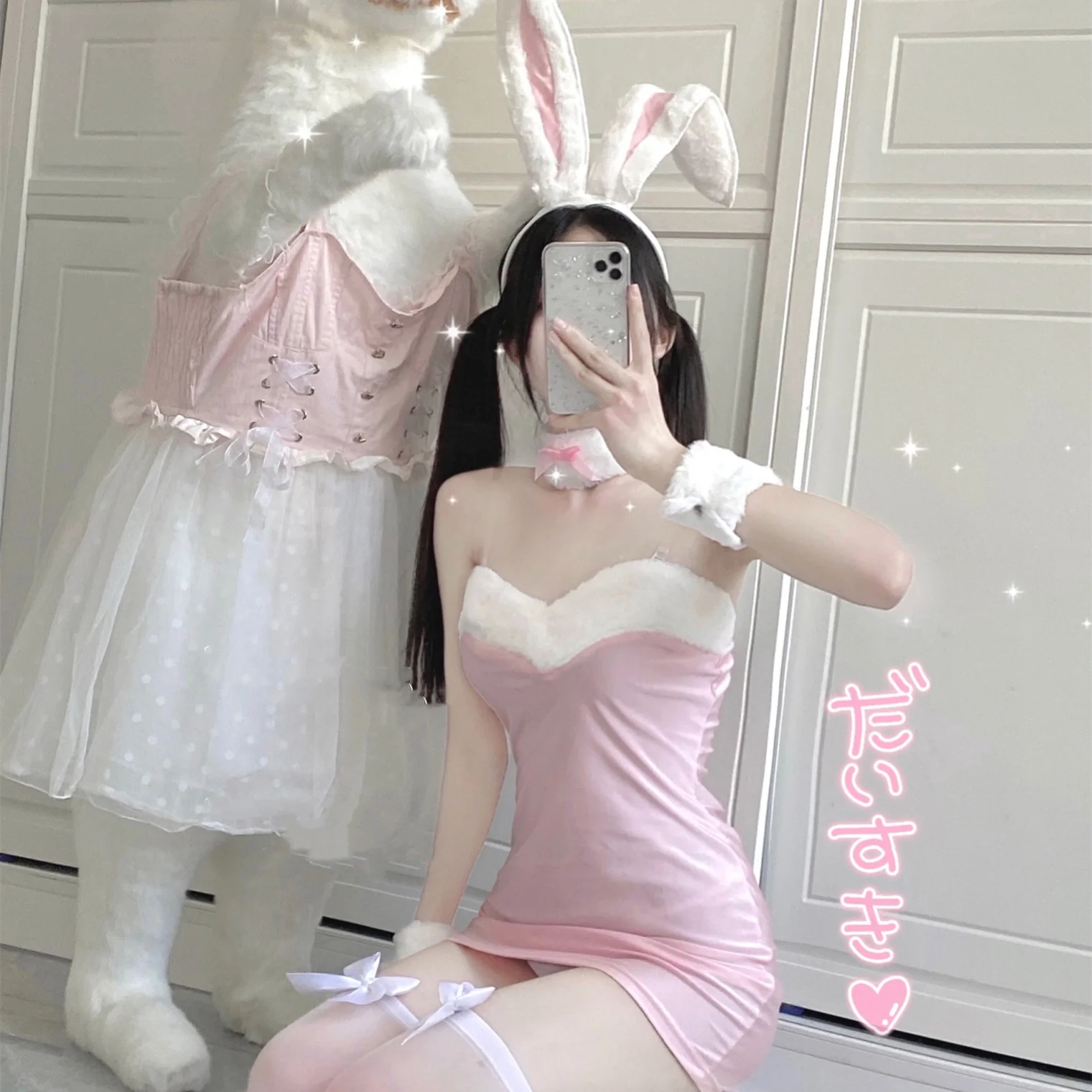Kawaii Plush Bunny Set  HA0799 - Image 5