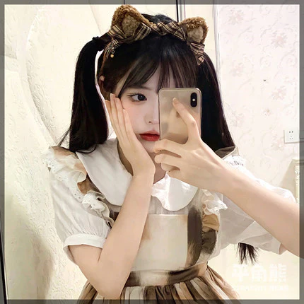 Keqi and oblique bangs, long straight hair  HA0142 - Image 6