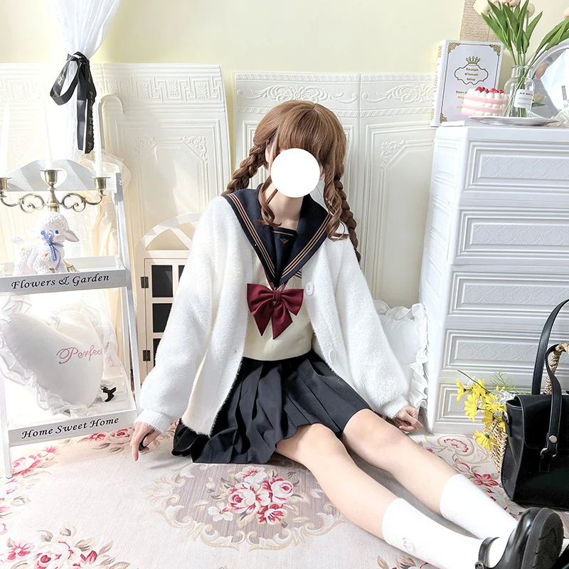 Knitted cardigan sweater coat   HA1539 - Image 4