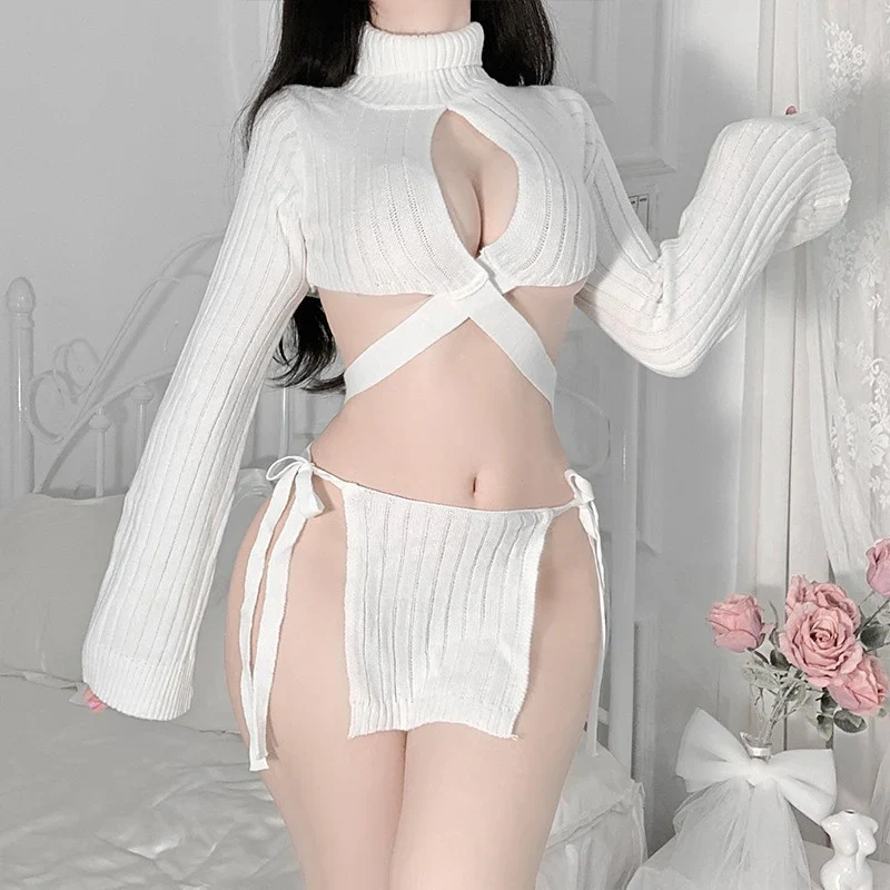 Knitted sweater suit HA2789 - Image 3