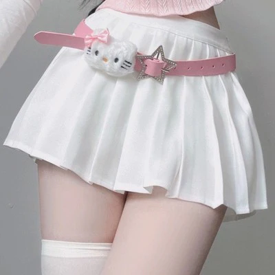Knitted sweater top pleated skirt suit   HA2138 - Image 5