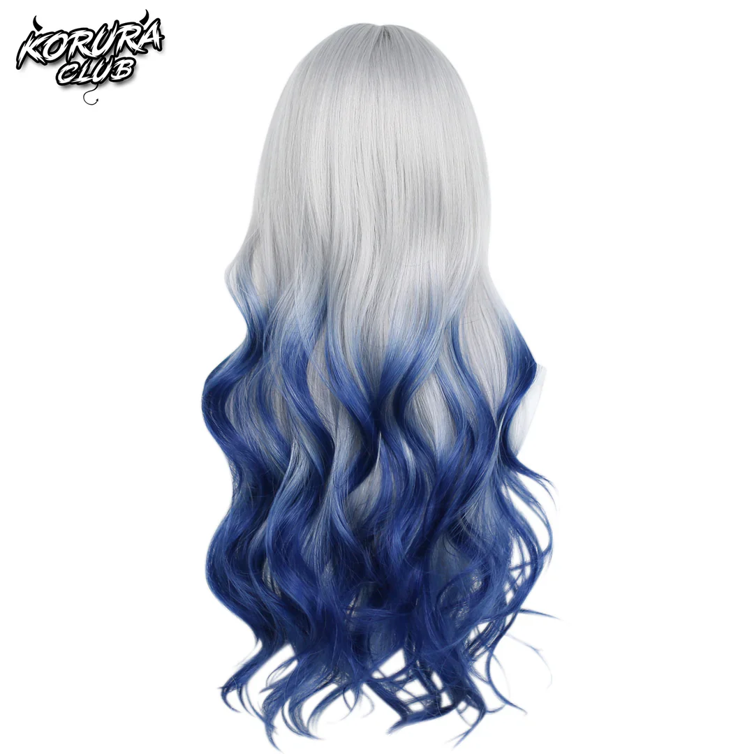Korura Original Wig #008 Blue and White – AkaiYoru Hime - Image 4