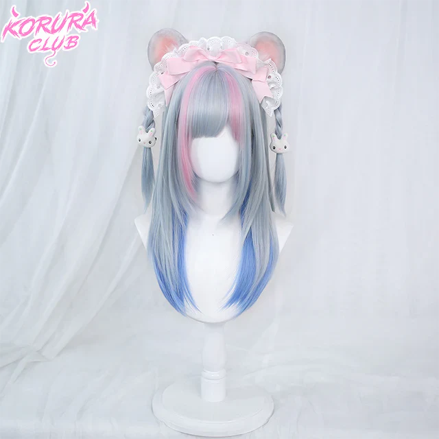 Korura Original Wig #014 Pink&Blue Mousie Princess - Image 2