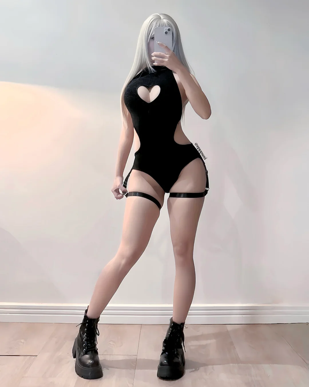 KORURACLUB-Cute Heart Bodysuit KO102 - Image 2