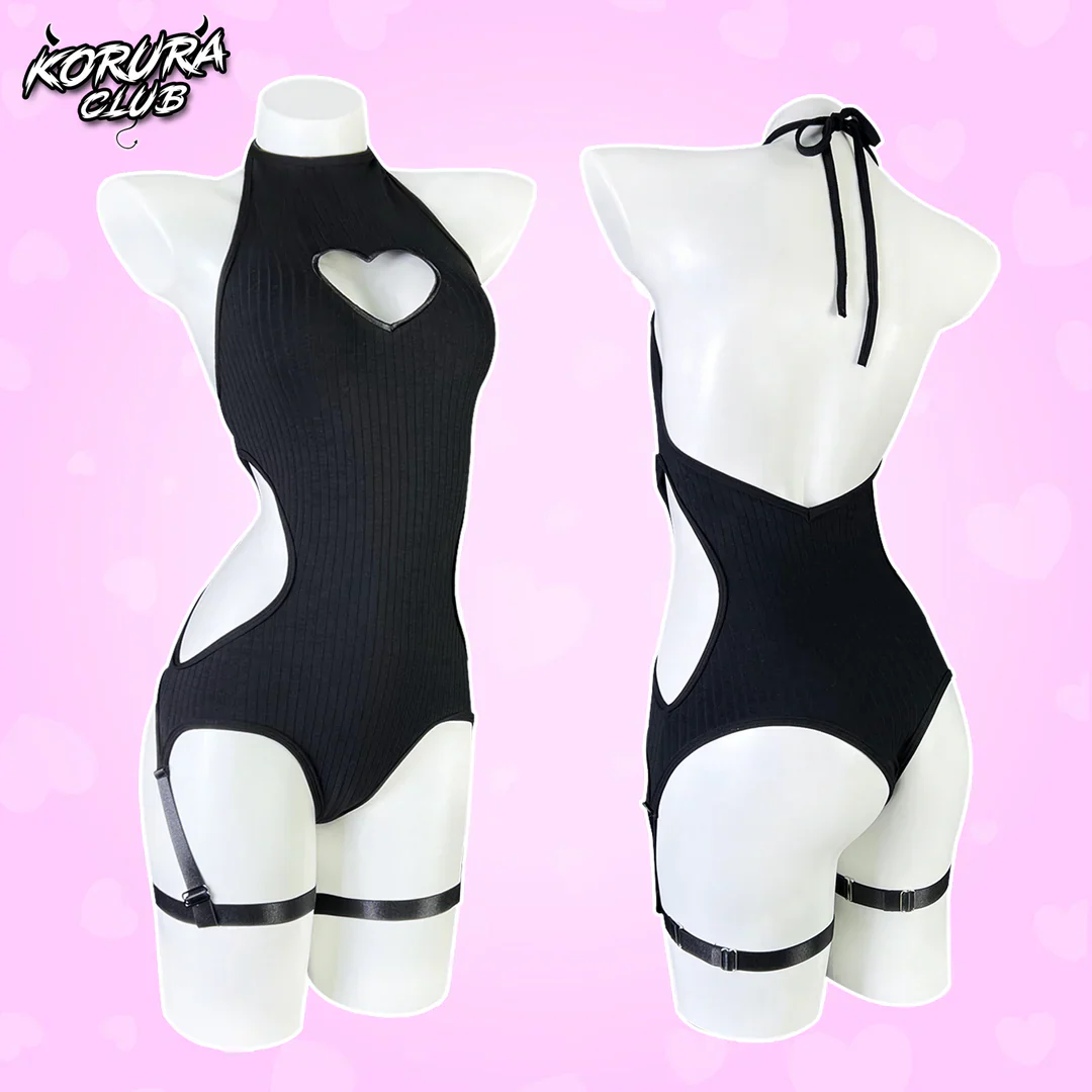 KORURACLUB-Cute Heart Bodysuit KO102 - Image 5