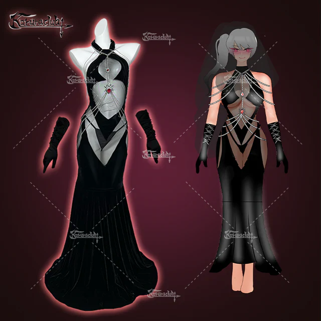 KORURACLUB-Halloween Spider-hearted witch Dress(4-Piece Set) HA2900 - Image 2