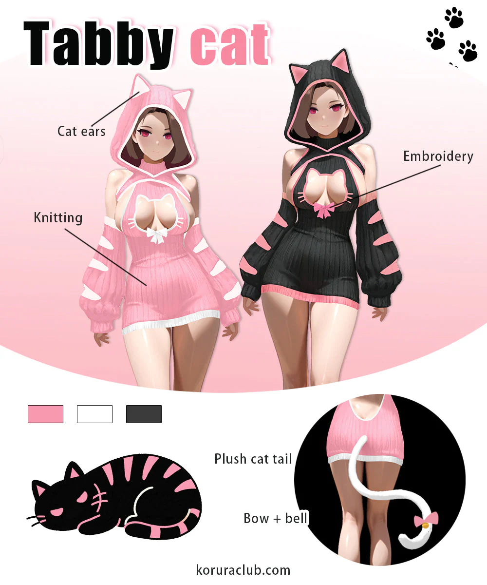KORURACLUB-PRE-SALE Cosplay Cute Tabby Cat Costume HA2950 - Image 5
