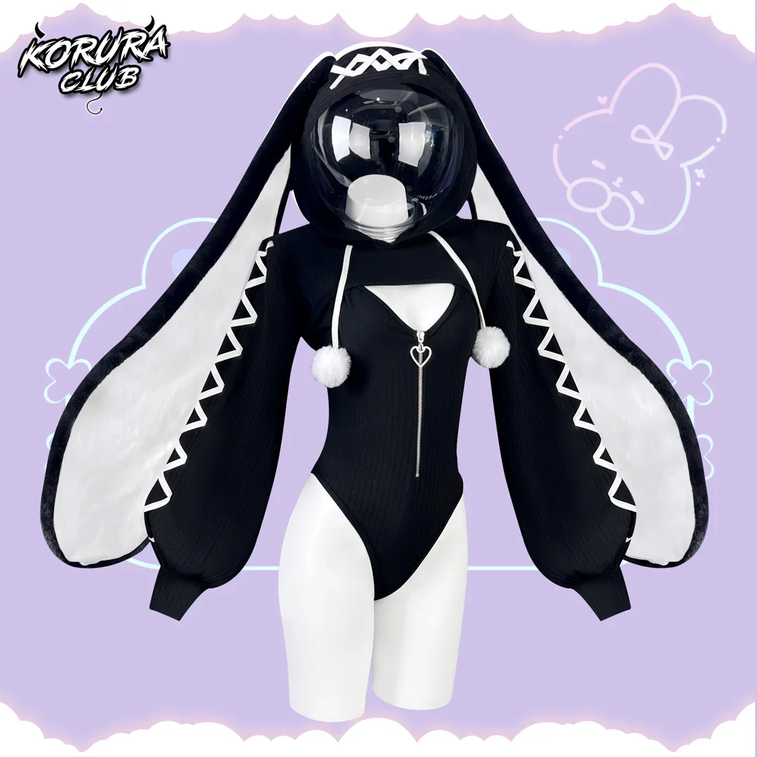 Cosplay Heart-Lock Floppy Bunny Jumpsuit KO103 - Image 10