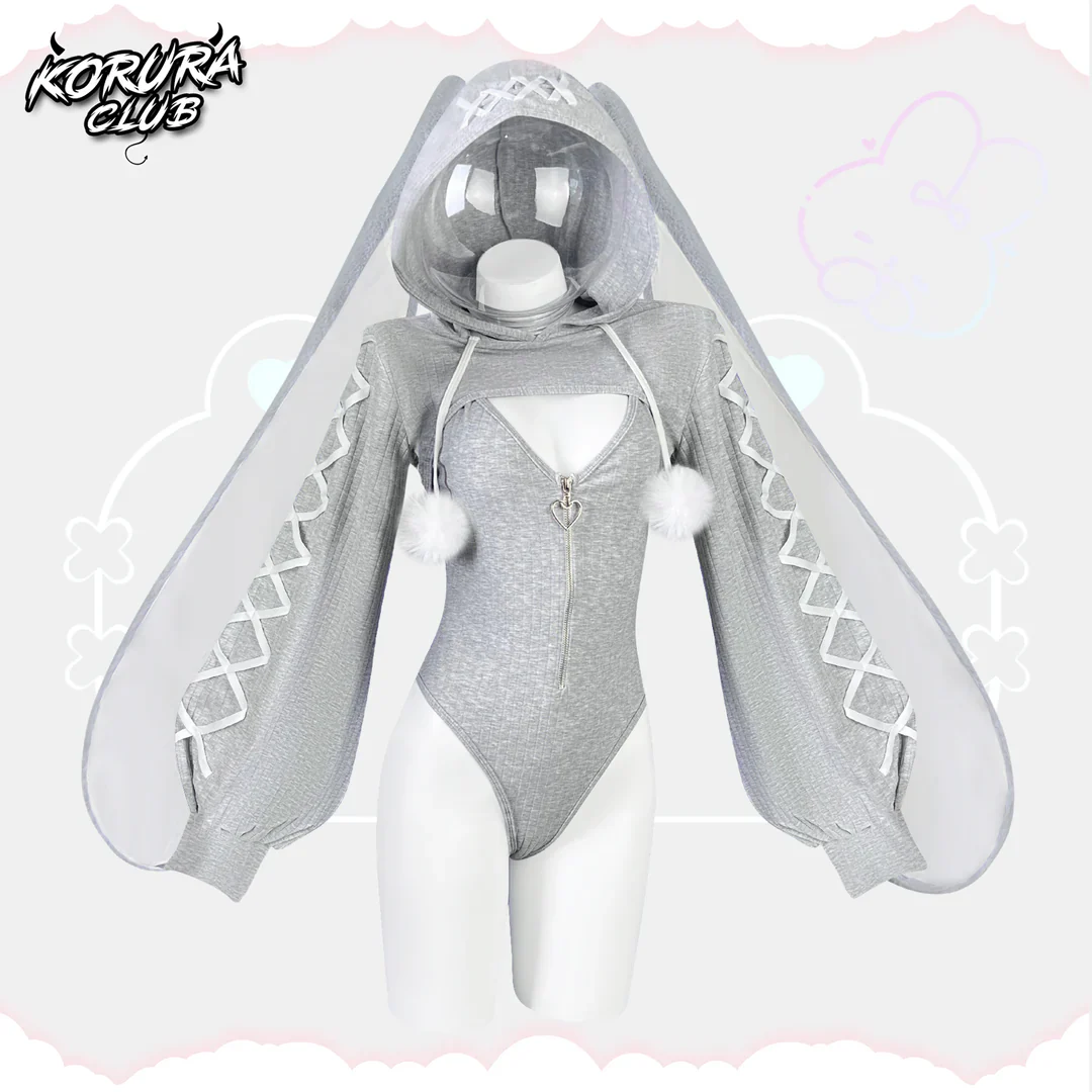 Cosplay Heart-Lock Floppy Bunny Jumpsuit KO103 - Image 13