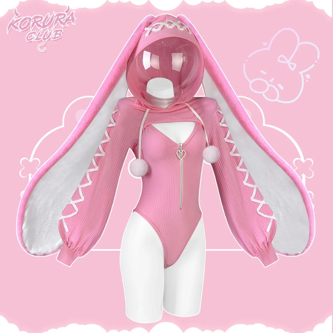 Cosplay Heart-Lock Floppy Bunny Jumpsuit KO103 - Image 2