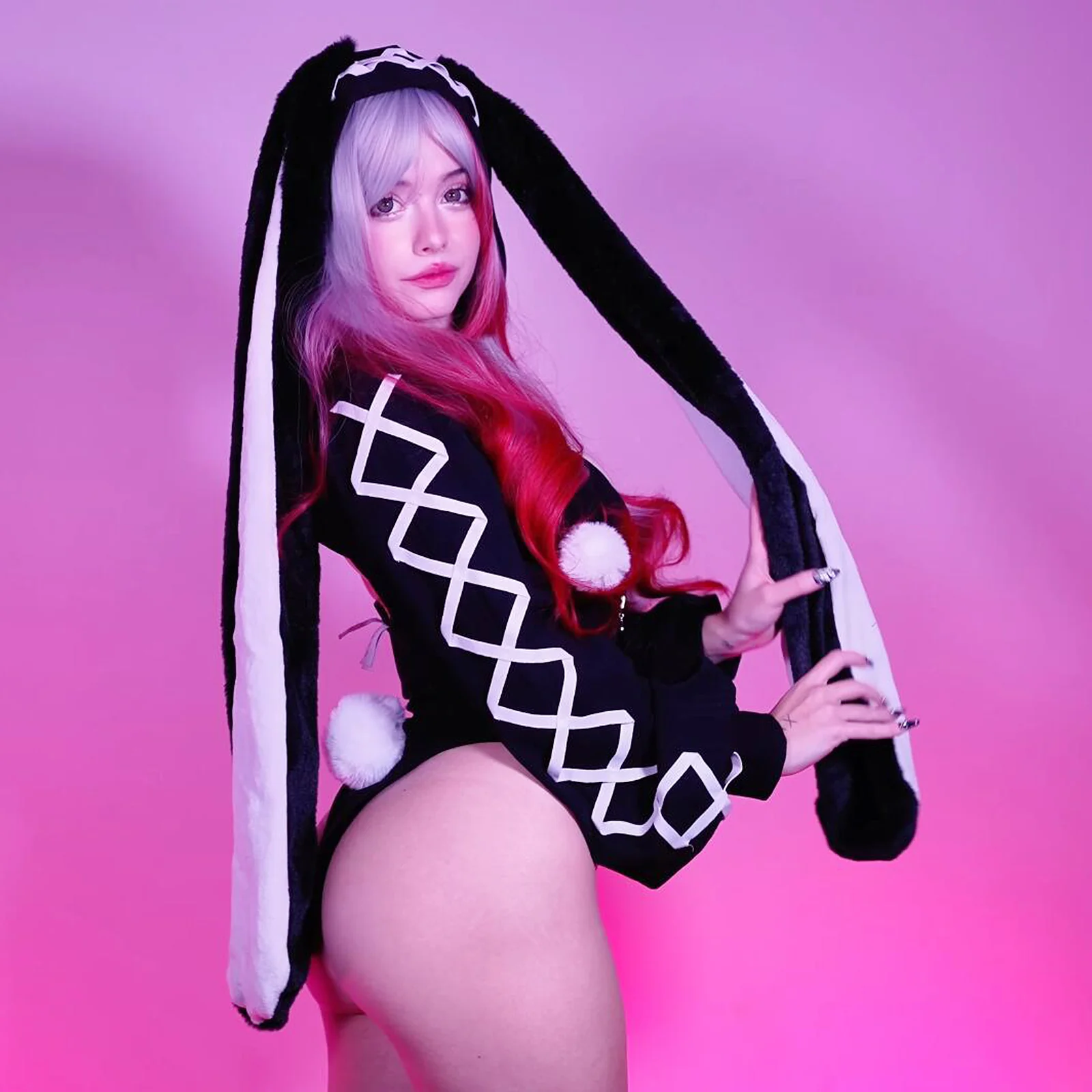 Cosplay Heart-Lock Floppy Bunny Jumpsuit KO103 - Image 4
