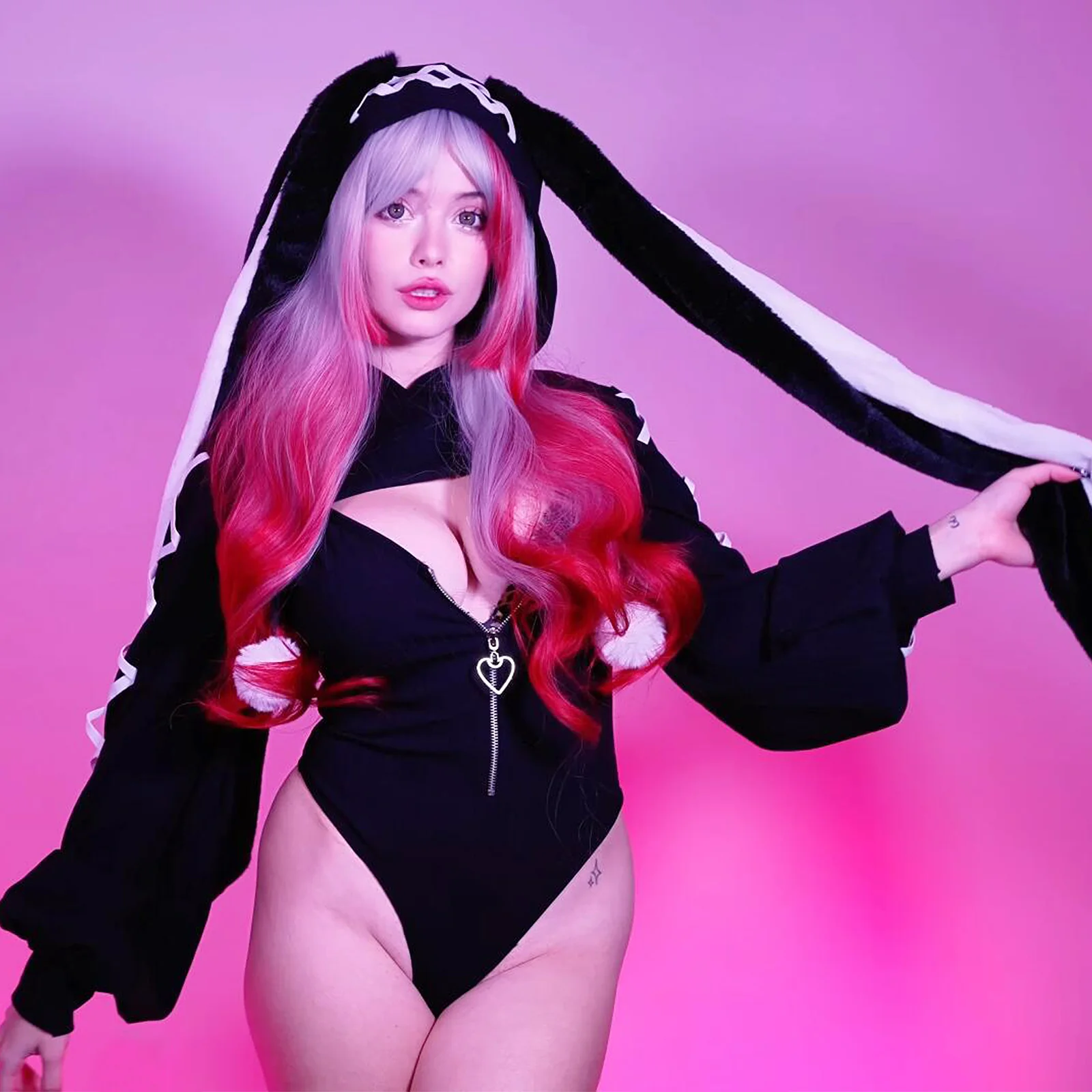 Cosplay Heart-Lock Floppy Bunny Jumpsuit KO103 - Image 5